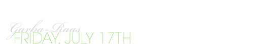 Save-The-Date: 07.17.09-07.18.09