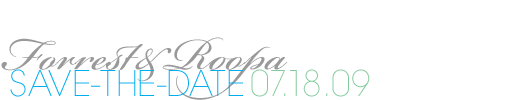 Save-The-Date: 07.17.09-07.18.09